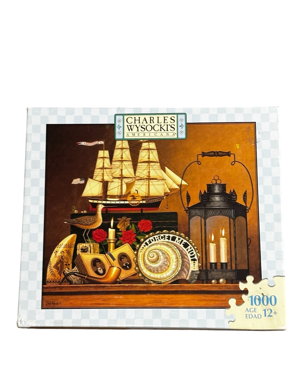 Charles Wysocki's Forget Me Not. Milton Bradley Hasbro 1000 Piece Puzzle